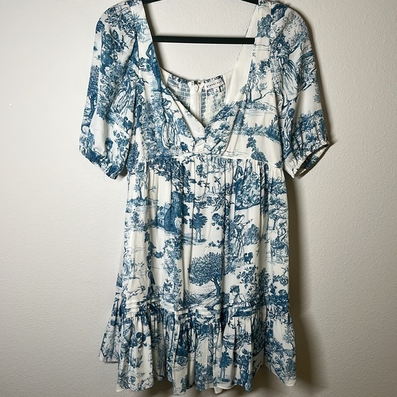 Gianni Bini “Tory” Parisian Babydoll Mini Dress | Size 6 | Cottagecore Style - Picture 2 of 8